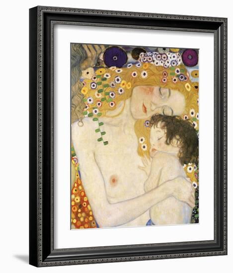 Mother and Child (detail from The Three Ages of Woman), c. 1905-Gustav Klimt-Framed Giclee Print