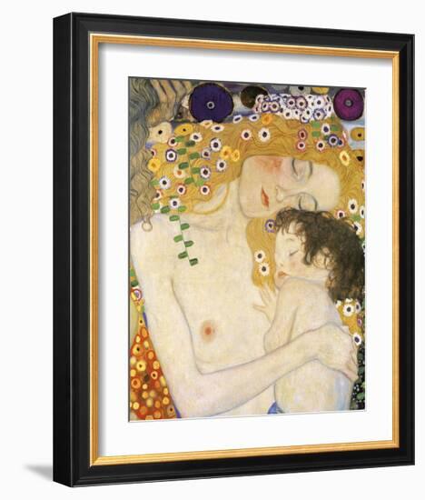 Mother and Child (detail from The Three Ages of Woman), c. 1905-Gustav Klimt-Framed Giclee Print