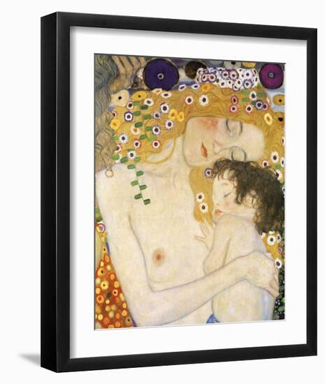 Mother and Child (detail from The Three Ages of Woman), c. 1905-Gustav Klimt-Framed Giclee Print