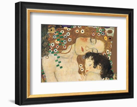 Mother and Child (detail from The Three Ages of Woman), c.1905-Gustav Klimt-Framed Art Print