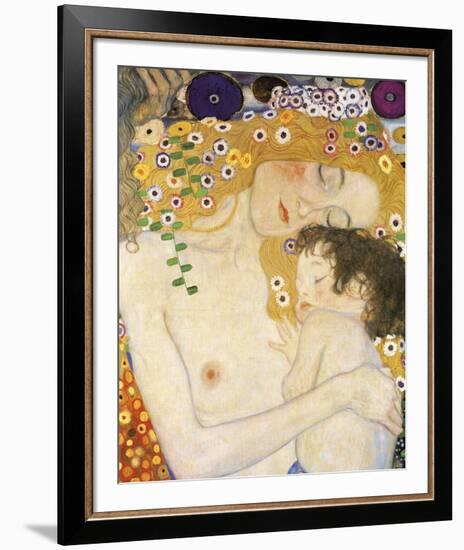 Mother and Child (detail from The Three Ages of Woman), c. 1905-Gustav Klimt-Framed Art Print