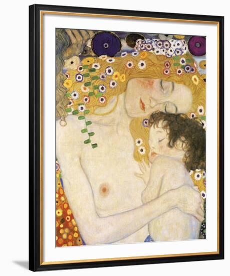 Mother and Child (detail from The Three Ages of Woman), c. 1905-Gustav Klimt-Framed Art Print