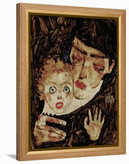 Mother and Child II, 1912-Egon Schiele-Framed Premier Image Canvas