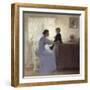 Mother and Child in an Interior, 1898-Peter Ilsted-Framed Giclee Print