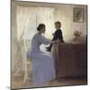 Mother and Child in an Interior, 1898-Peter Ilsted-Mounted Giclee Print