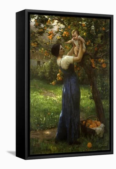 Mother and Child in an Orange Grove-Demont-Breton Virginie-Framed Premier Image Canvas