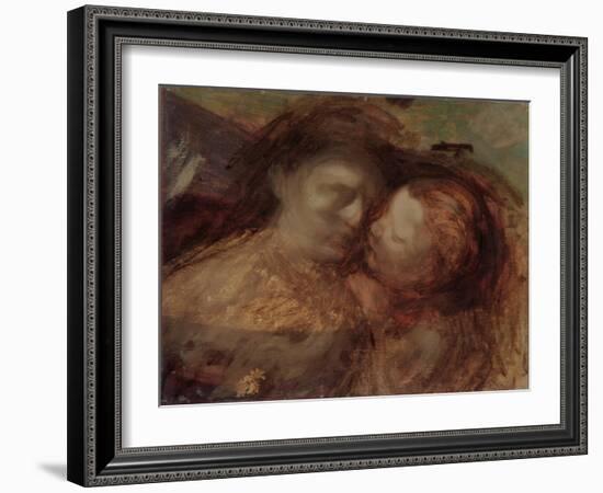 Mother and Child, Late 1890s-Eugene Carriere-Framed Giclee Print