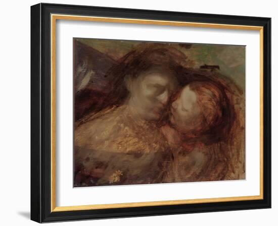 Mother and Child, Late 1890s-Eugene Carriere-Framed Giclee Print
