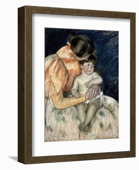 Mother and Child, Late 19th or Early 20th Century-Mary Cassatt-Framed Giclee Print