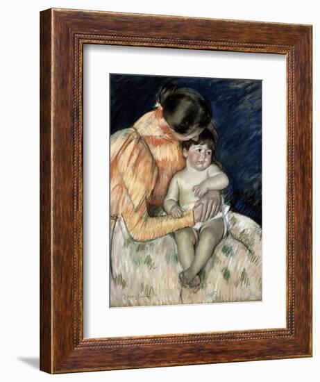Mother and Child, Late 19th or Early 20th Century-Mary Cassatt-Framed Giclee Print