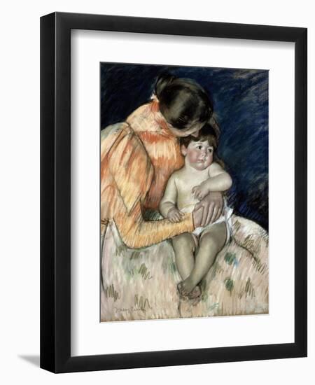 Mother and Child, Late 19th or Early 20th Century-Mary Cassatt-Framed Giclee Print