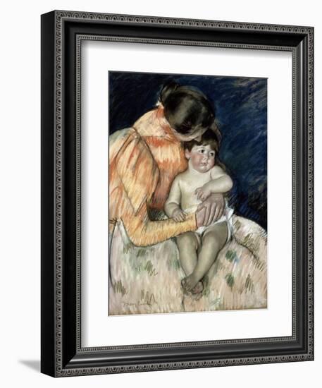 Mother and Child, Late 19th or Early 20th Century-Mary Cassatt-Framed Giclee Print