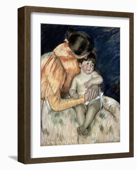Mother and Child, Late 19th or Early 20th Century-Mary Cassatt-Framed Giclee Print
