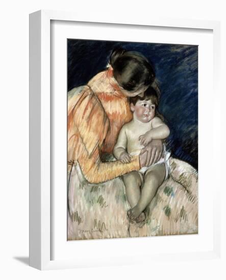 Mother and Child, Late 19th or Early 20th Century-Mary Cassatt-Framed Giclee Print