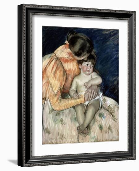 Mother and Child, Late 19th or Early 20th Century-Mary Cassatt-Framed Giclee Print