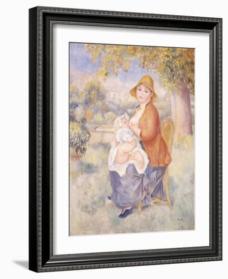 Mother and Child, Maternity, 1886-Pierre-Auguste Renoir-Framed Giclee Print