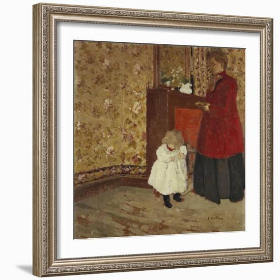 Mother and Child; Mere Et Enfant-Edouard Vuillard-Framed Giclee Print