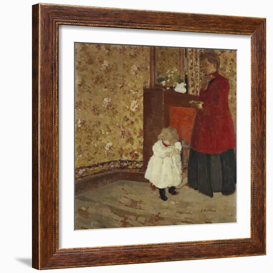 Mother and Child; Mere Et Enfant-Edouard Vuillard-Framed Giclee Print