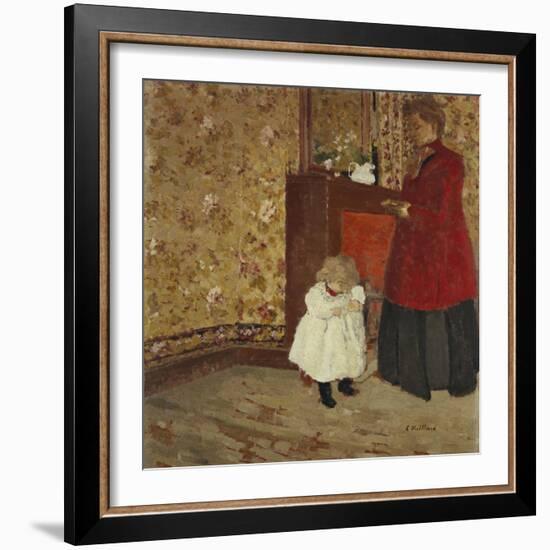 Mother and Child; Mere Et Enfant-Edouard Vuillard-Framed Giclee Print