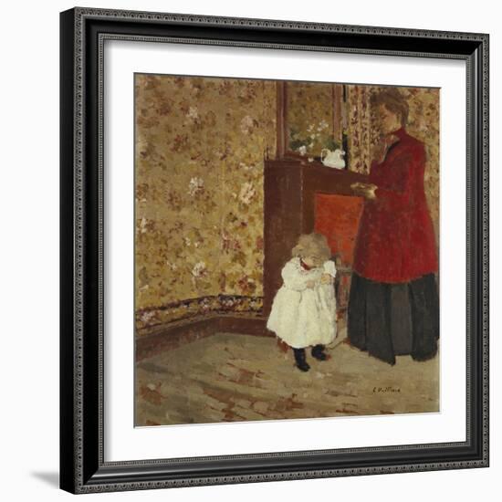 Mother and Child; Mere Et Enfant-Edouard Vuillard-Framed Giclee Print