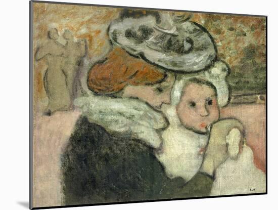 Mother and Child (Mme Valtat and Her Son, Jean); Mere Et Enfant (Mme Valtat Et Son Fils Jean), 1897-Louis Valtat-Mounted Giclee Print