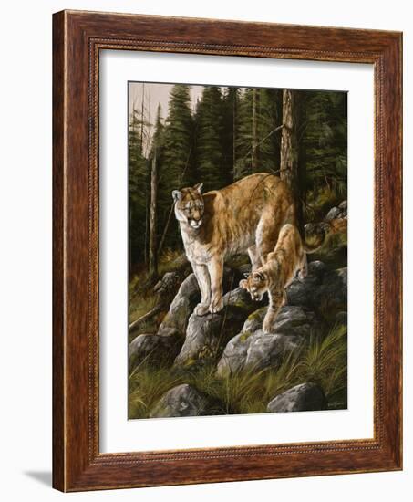 Mother and Child (Mt. Lions)-Trevor V. Swanson-Framed Giclee Print