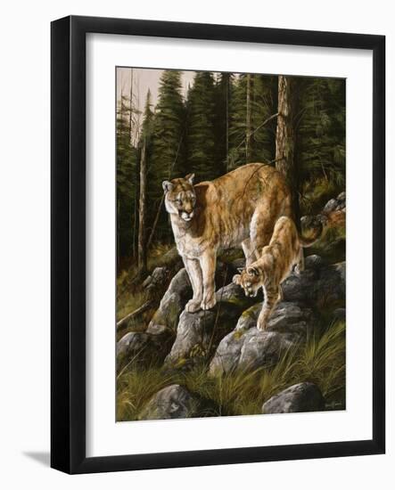 Mother and Child (Mt. Lions)-Trevor V. Swanson-Framed Giclee Print