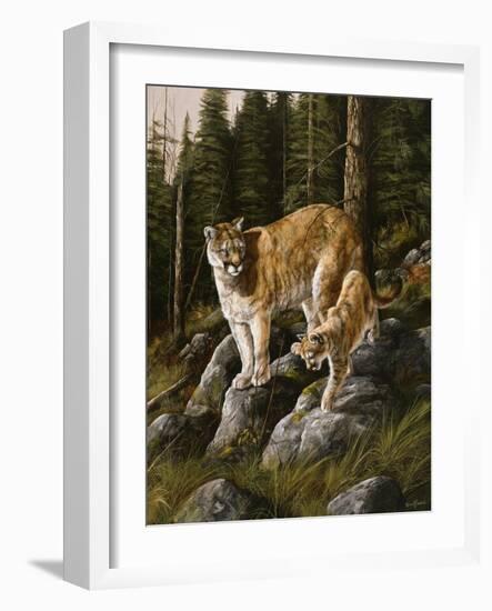 Mother and Child (Mt. Lions)-Trevor V. Swanson-Framed Giclee Print