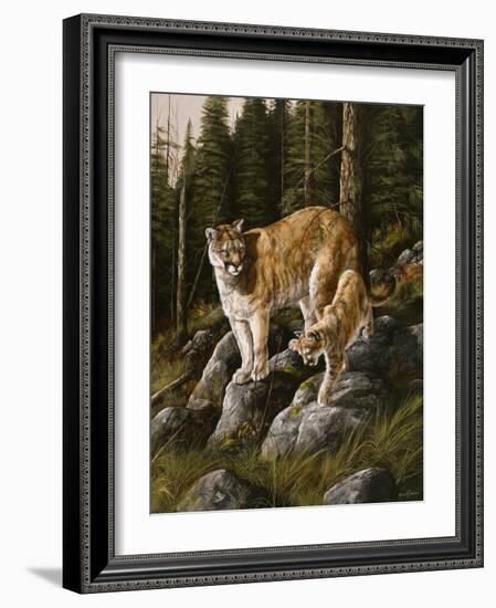 Mother and Child (Mt. Lions)-Trevor V. Swanson-Framed Giclee Print