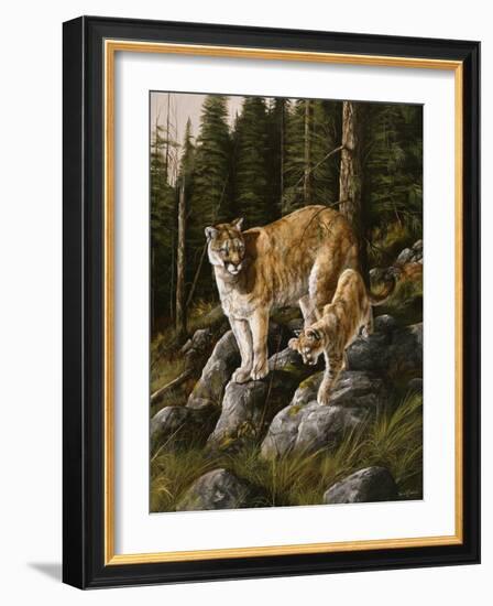 Mother and Child (Mt. Lions)-Trevor V. Swanson-Framed Giclee Print