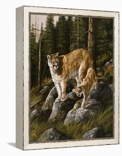 Mother and Child (Mt. Lions)-Trevor V. Swanson-Framed Premier Image Canvas