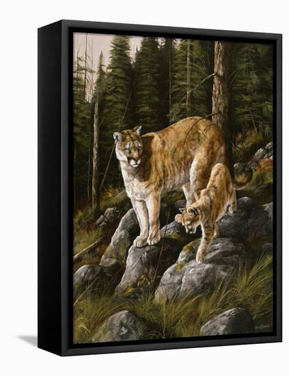 Mother and Child (Mt. Lions)-Trevor V. Swanson-Framed Premier Image Canvas