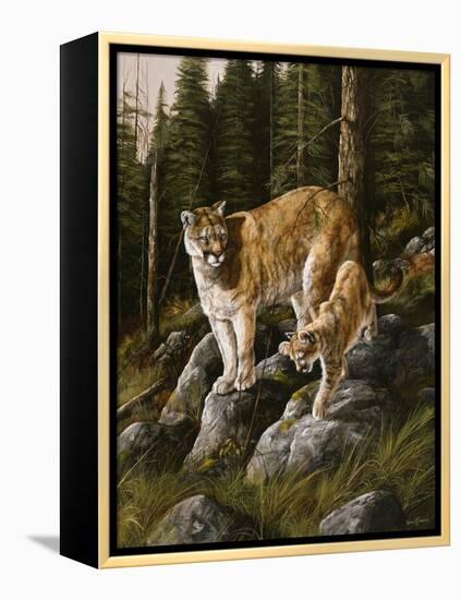 Mother and Child (Mt. Lions)-Trevor V. Swanson-Framed Premier Image Canvas