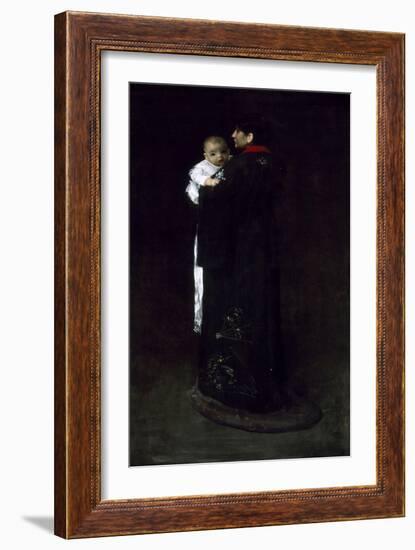 Mother and Child (The First Portrait), C. 1888-William Merritt Chase-Framed Giclee Print