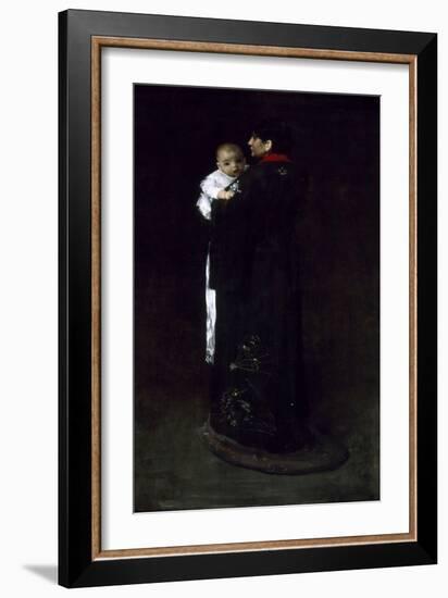 Mother and Child (The First Portrait), C. 1888-William Merritt Chase-Framed Giclee Print