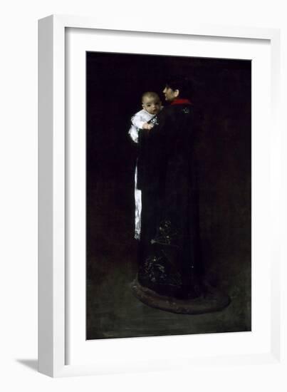 Mother and Child (The First Portrait), C. 1888-William Merritt Chase-Framed Giclee Print