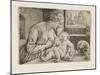 Mother and Child with Skull and Hourglass, C. 1528-1530-Barthel Beham-Mounted Giclee Print