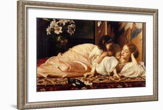 Mother and Child-Frederick Leighton-Framed Art Print