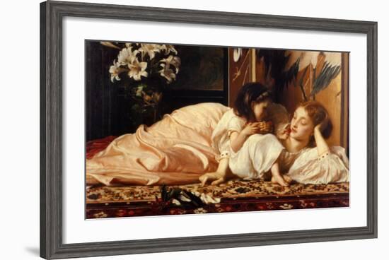 Mother and Child-Frederick Leighton-Framed Art Print