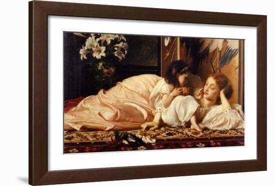 Mother and Child-Frederick Leighton-Framed Art Print