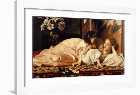 Mother and Child-Frederick Leighton-Framed Art Print