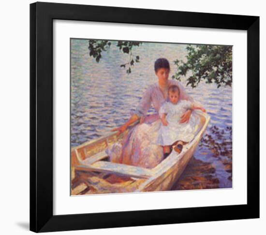 Mother And Child-Edmund Charles Tarbell-Framed Art Print