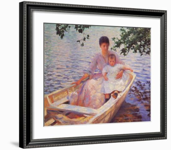 Mother And Child-Edmund Charles Tarbell-Framed Art Print