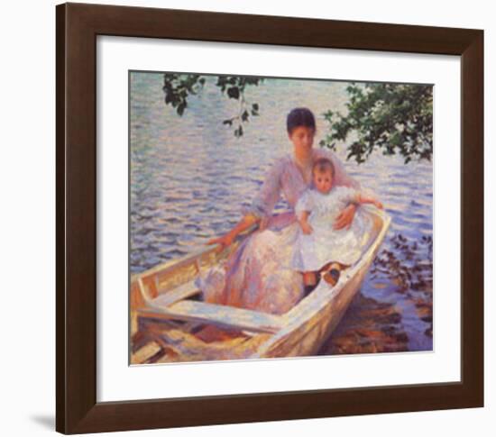 Mother And Child-Edmund Charles Tarbell-Framed Art Print