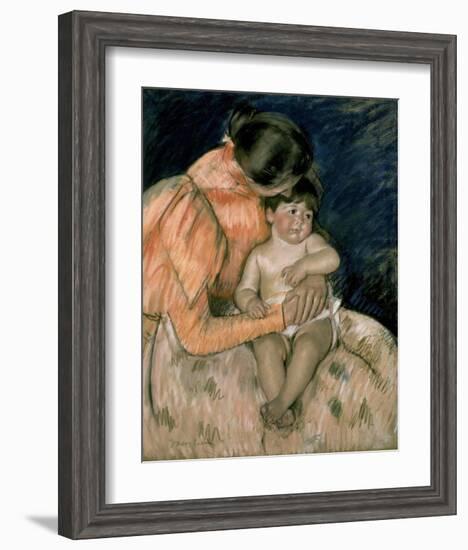 Mother and Child-Mary Cassatt-Framed Art Print