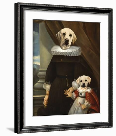 Mother and Child-Thierry Poncelet-Framed Premium Giclee Print