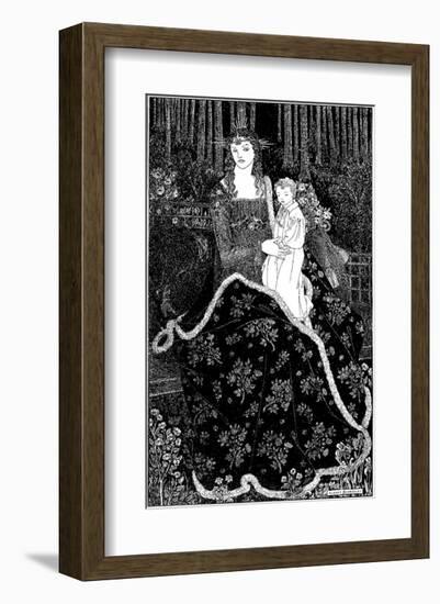 Mother and Child-Aubrey Beardsley-Framed Art Print