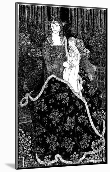 Mother and Child-Aubrey Beardsley-Mounted Art Print