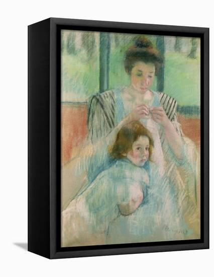 Mother and Child-Mary Cassatt-Framed Premier Image Canvas