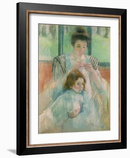 Mother and Child-Mary Cassatt-Framed Giclee Print